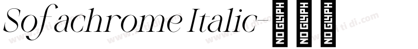 Sofachrome Italic字体转换